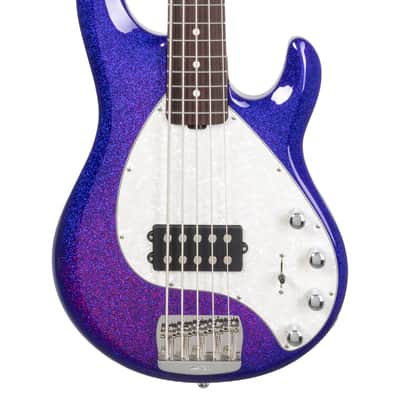 Ernie Ball Music Man StingRay Special 5 Violet Sparkle Burst RW w/case image 2