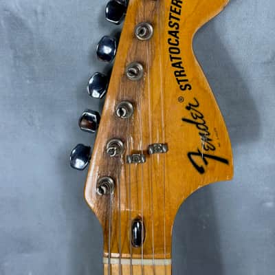 Fender Stratocaster Hardtail with 3-Bolt Neck, Maple Fretboard 1971 - 1977 - Black image 6