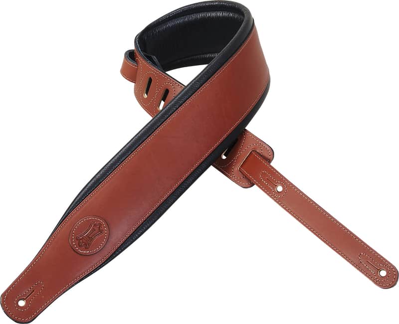 Levy's MSS1-WAL Veg Tan Leather Guitar Strap image 1