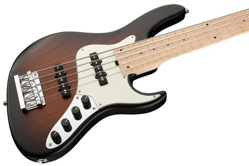 Sadowsky MetroLine 24-Fret Vintage J/J Bass-Swamp Ash Body-5 String-Almond Sunburst Transparent Satin image 1