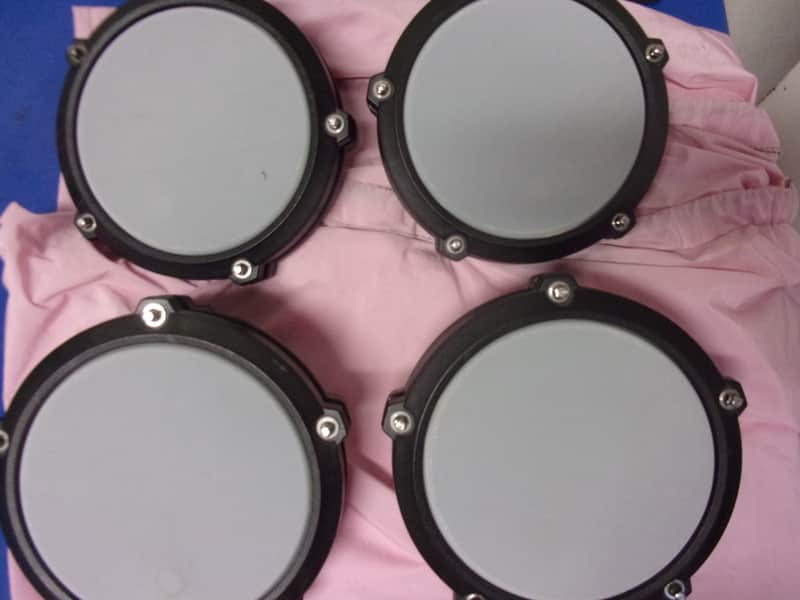 Lot of 4 Alesis Electronic eDrums 6" Single Zone Mesh Head Tom / Snare Drum Pad with 1/4" input MINT image 1