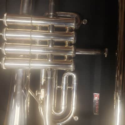 Getzen Eterna 896S Silver 4-Valve Flugelhorn W/ New ProTec Case! image 10