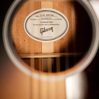 Gibson L-00 Special Acoustic/Electric Guitar - Vintage Sunburst with Premium Soft Shell Case - B-Stock image 14