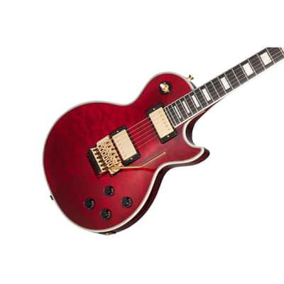 Epiphone Alex Lifeson Les Paul Custom Axcess (Ruby) - Single Cut Electric Guitar image 3