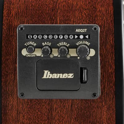 Ibanez AEGB24EMHS - 4 String Acoustic Electric Bass Guitar - Mahogany Sunburst High Gloss (AEGB24EMHS) image 10