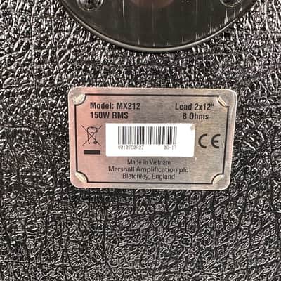 Marshall Mx212 2x12 Guitar Cabinet image 7