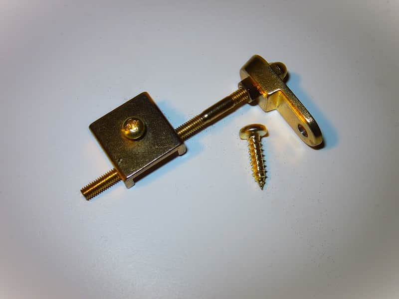 Pickguard ES-335 Style Support Thinline Bracket kit for Archtop/Mandolin ES-335 bracket Gold with mounting hardware image 1