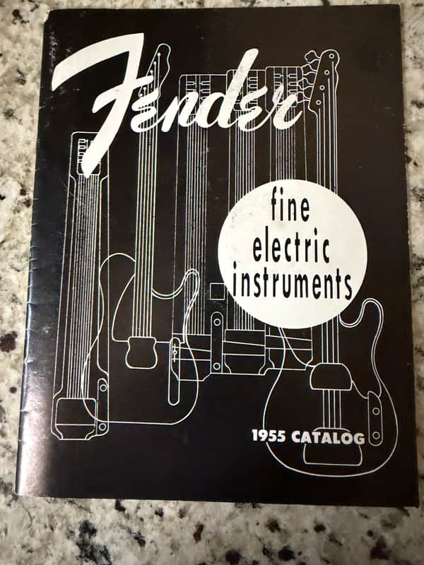 Fender 1955 Catalog Reprint Stratocaster Telecaster Precision Bass StringMaster 2 3 4 Neck Deluxe Twin Amp Band Master Pro Bassman Super Tremolux Tweed Princeton champ image 1