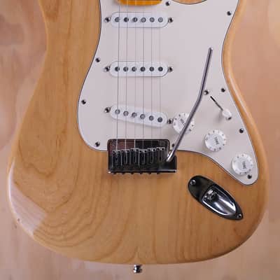 Fender Custom Shop Deluxe Stratocaster Electric Guitar in Natural Trans Ash image 1