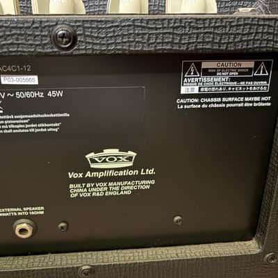 Vox AC4C1-12 Limited Edition 4-Watt 1x12" Guitar Combo 2014 - 2019 - Black image 4