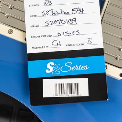 PRS S2 594 Thinline - Mahi Blue Pre Owned image 14