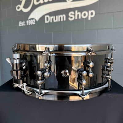 ~PROTOTYPE!~ Mapex Jeff Hamilton Signature 6x14 Mahogany 'Maximus' Snare Drum in Gloss Black Lacquer with Brushed Black Nickel Hardware (Split Lug Design) image 3