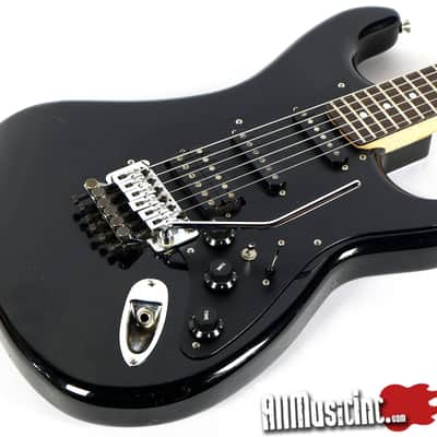 Vintage 1980s Kramer Focus 3000 Black Electric Guitar w/ Harmony Case image 4