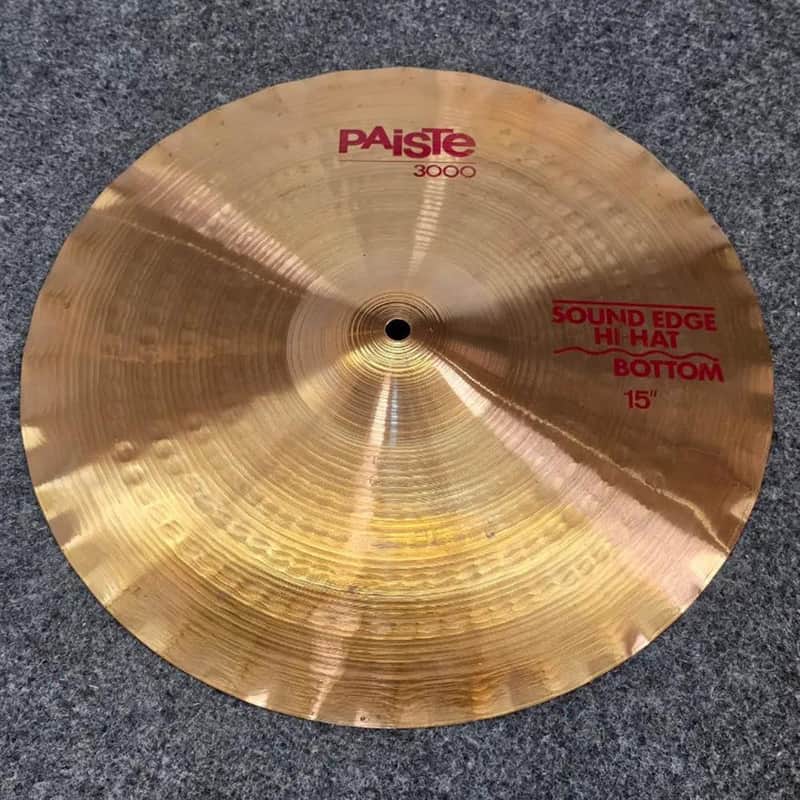 Used Paiste 3000 Sound Edge Bottom Hi Hat Cymbal 15" - Very Good image 1