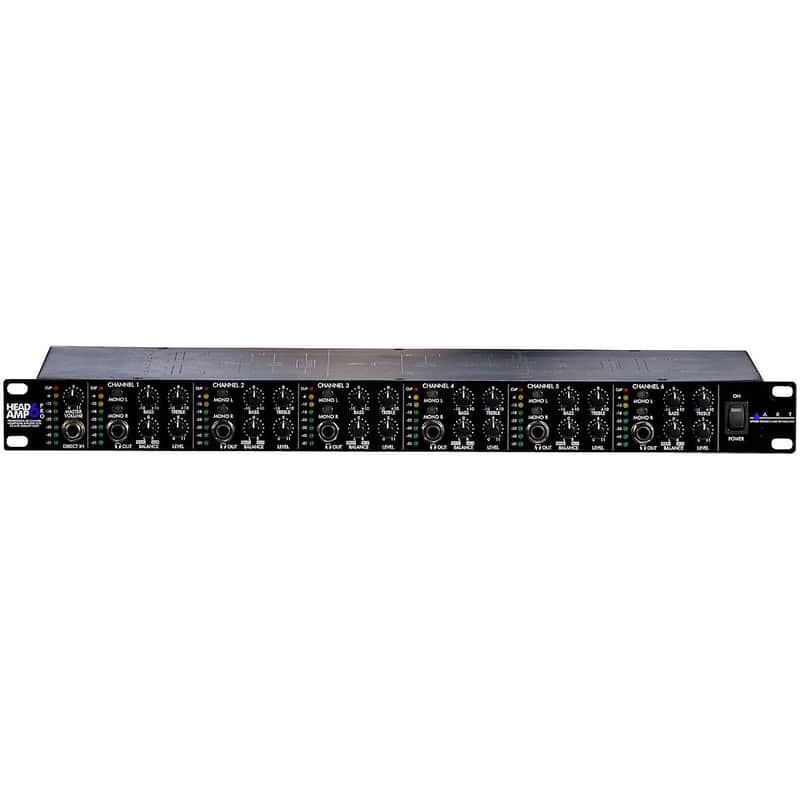 ART Headamp 6 6 Channel Stereo Rackmount Headphone Amplifier image 1