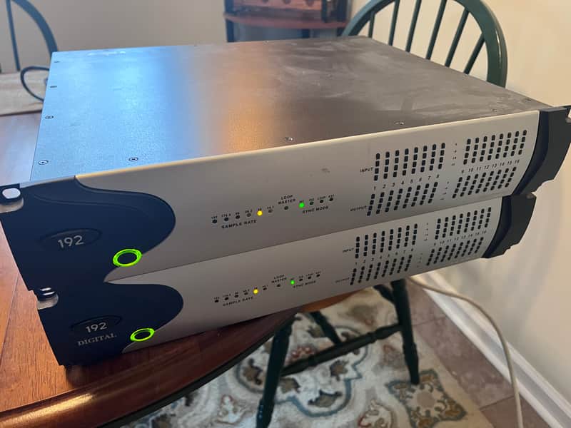 [PAIR!] Digidesign 192 Pro Tools HD Interface 16x8x8 with 2x Analog Input / Analog Output / Digital I/O Cards 2000s - Silver image 1