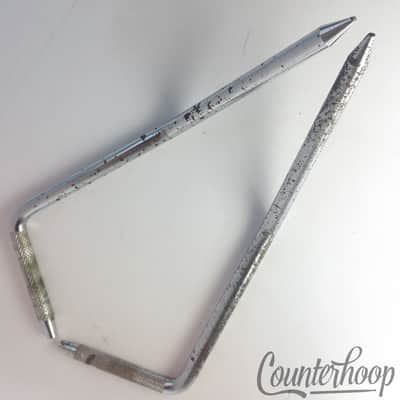 *Ludwig Folding Bass Drum Spurs Chrome Gull-Wing Super Classic USA Vintage 60s* - Fair / 6.95/24.95 image 3