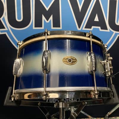 Slingerland - 7x14" No. 157 Snare Drum 1950's - Blue Duco, 8 Lugs, 3-Point, Calf Head (JL Sling #59) image 1