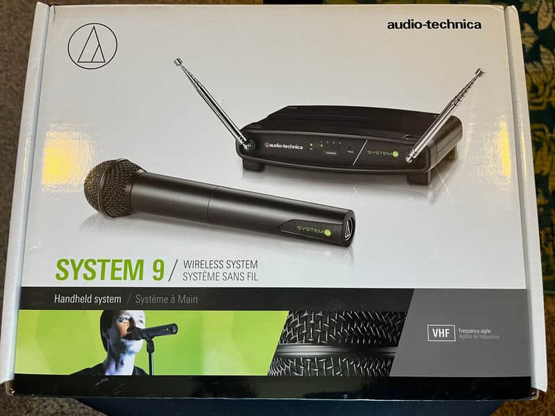 Audio-Technica ATW-902 System 9 Handheld VHF Wireless Microphone System 2010s - Black image 1