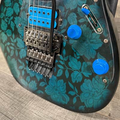 Ibanez JEM Steve Vai JEM77 1991 - Blue Floral Pattern - 1st Year! image 8