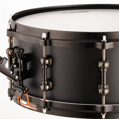 Pearl Matt Halpern 14x6" Black-on-Brass Powder-Coat Kit Snare Drum WorldShip NEW | Authorized Dealer image 15