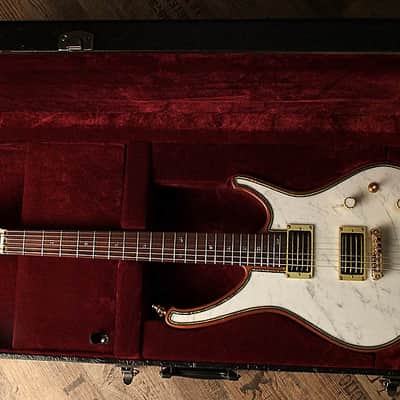 Insane custom shop artwork Zerberus Gorgonized Nemesis genuine Italian White Carrara Marble Top #001 image 14