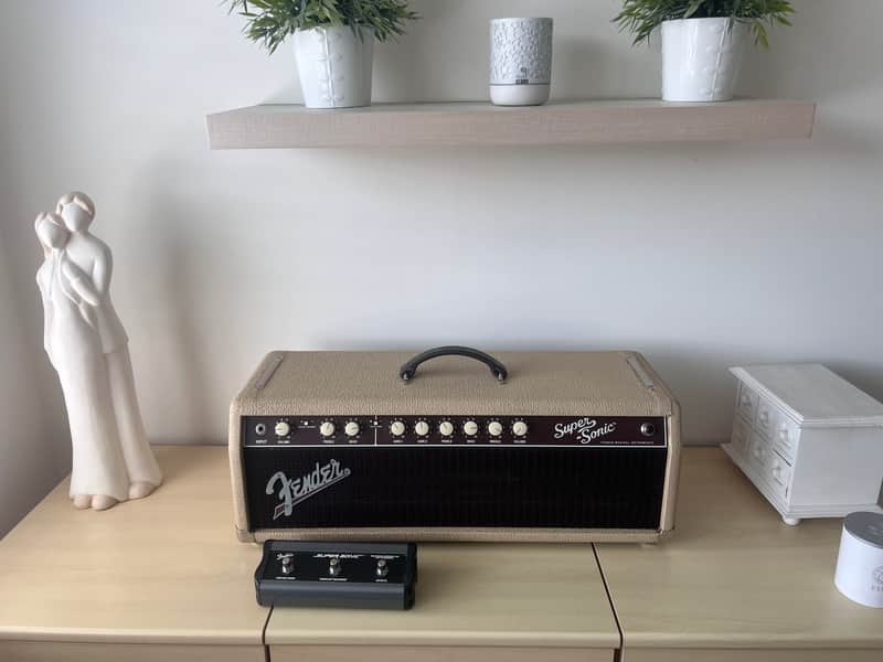 Fender Super-Sonic 60 Head 2-Channel 60-Watt Guitar Amp Head 2010 - 2014 - Blonde image 1
