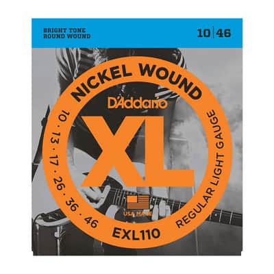 D'Addario EXL110-3D Nickel Wound Electric Guitar Strings, Reg Light 10-46 (3 Pack) image 1