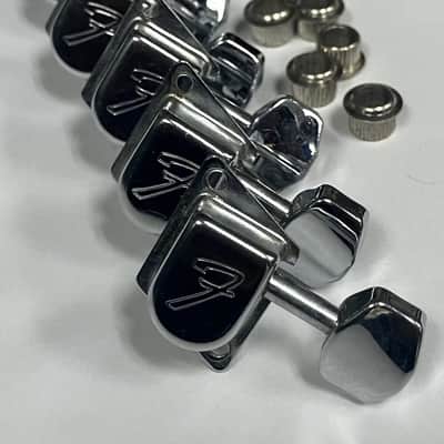 Fender- F-tuners, 6-in-line, chrome, 1970's, made by Schaller image 2