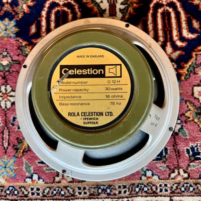 1972 Celestion G12H T1217 Greenback 30WATT 16OHM 75Hz Pulsonic Cone Rola image 3