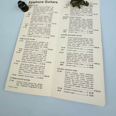 Epiphone Price List 1972 image 4