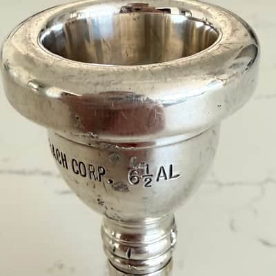 Bach 350HAL Small Shank Trombone Mouthpiece - Silver Plated image 2
