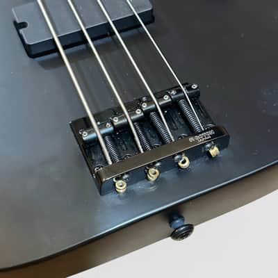 ESP LTD M-4 Black Metal 4 String Electric Bass Guitar - Satin Black image 6