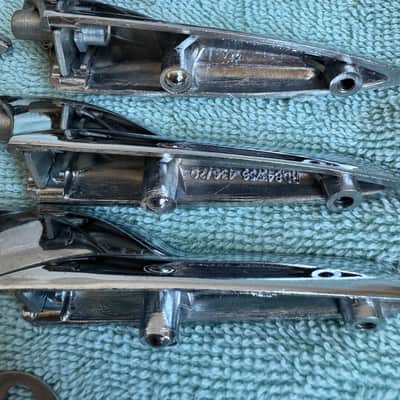 Premier Lot of 8 Vintage Floor Tom Drum Lugs - Spacing 1 7/16” 70s - Chrome image 5