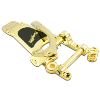 Bigsby B70G Vibrato Tailpiece – Gold Finish, Licensed B7-Style Tremolo for Archtop & Semi-Hollow Guitars image 1
