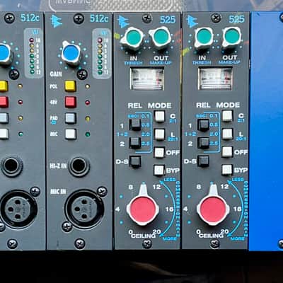 API Lunchbox with 4 API 512c preamps and 2 API 525 compressors image 1