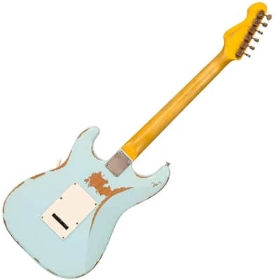Vintage V6HMRLB Icon Ultra-Gloss Distressed Laguna Blue image 11
