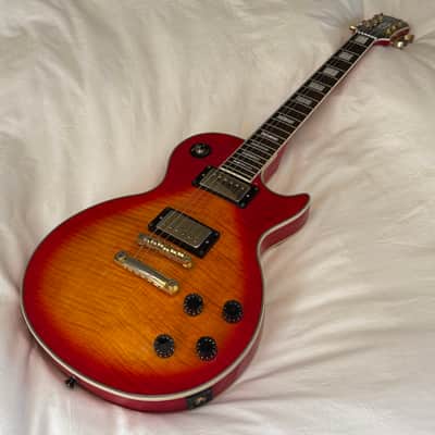 Vintage 2002 Epiphone (Gibson) Les Paul Custom Plus - Heritage Cherry Sunburst - Flame Top - Made in Korea (MIK) - Free Pro Setup image 13