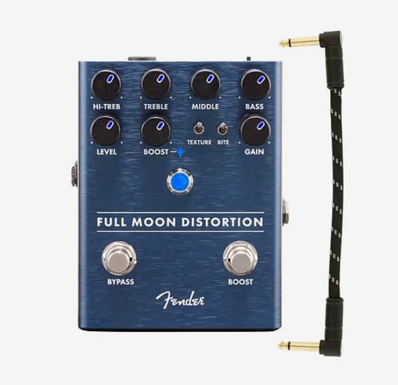 Fender Full Moon High Gain Distortion Pedal w/ 6" Patch Cable 023-4537-000 image 1