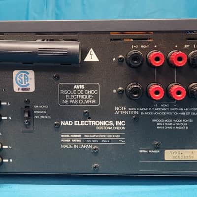 NAD 7600 Monitor Series Receiver (Black) image 3