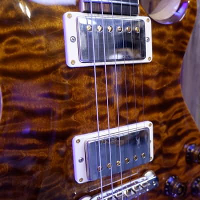 PRS McCarty 594SC Singlecut Wood Library 10-Top Korina & Brazilian Rosewood 2017 - Yellow Tiger image 12