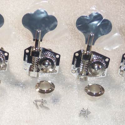 Hipshot® HB1 Am Classic Bass Tuners~27:1 Ratio~Clover Key~Nickel~G&L Bass~USA~New image 1