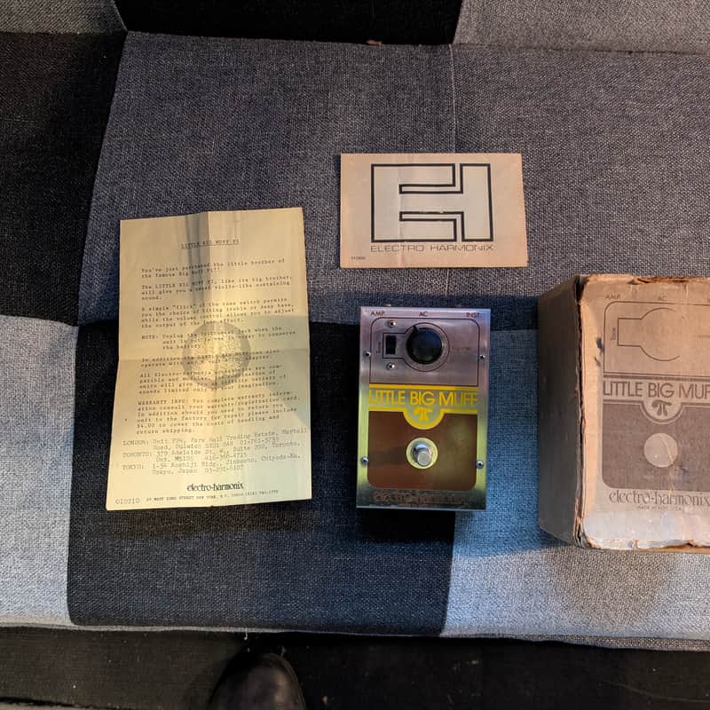 1970s Electro-Harmonix Little Big Muff Silver/Brown/Yellow