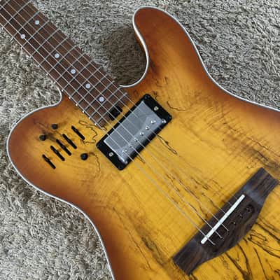 Customer Sunburst Electric Guitar, Spruce Top Mahogany Body, Roasted Maple Neck, 22 Frets Rosewood Fingerboard image 15