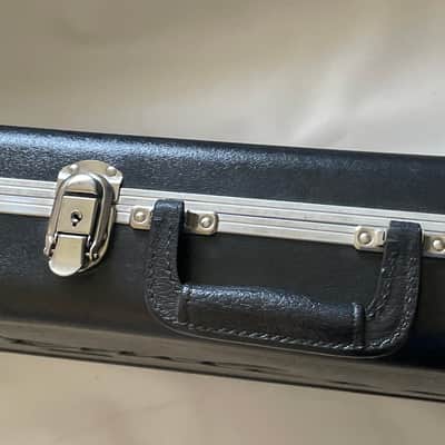 1980's Fender USA Stratocaster Telecaster Black Molded Hardshell Guitar Case & Keys image 19
