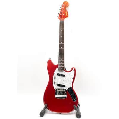 2011 Fender Mustang MG69 – Candy Apple Red w/ Matching Headstock & Gig Bag image 3