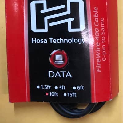 Hosa FIW-66-110 FireWire 400 Cable - Black image 1