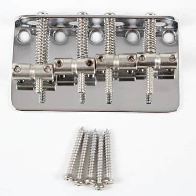 1976 Vintage Fender Jazz Bass/Telecaster/Precision Bass Chrome BRIDGE ~CLEAN~ 1970s-1980s USA image 1