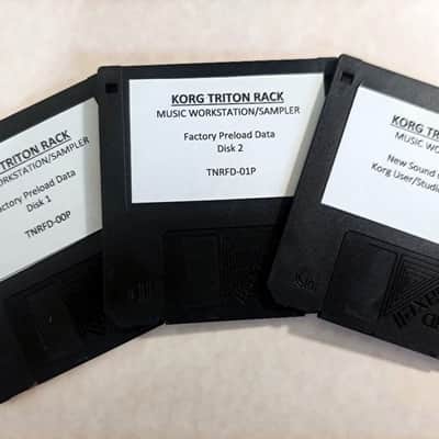 Korg Triton RACK-OS 1.52 upgrade, Factory Reset, New Sound Collections Disks