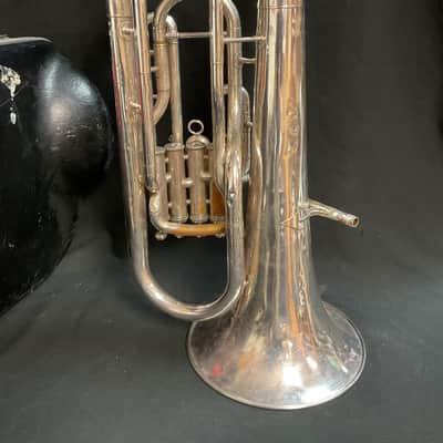 Yamaha YEP-321S Silver 4 Valve Bb Euphonium (Needs Work) Serial# 001665 image 3